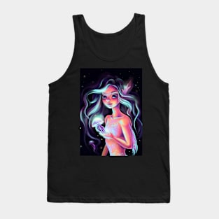 Mermaid and Glowing Medusa Tank Top